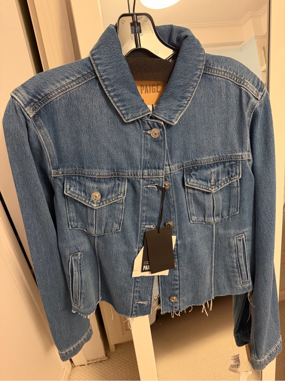PAIGE Blue Denim Jean Jacket